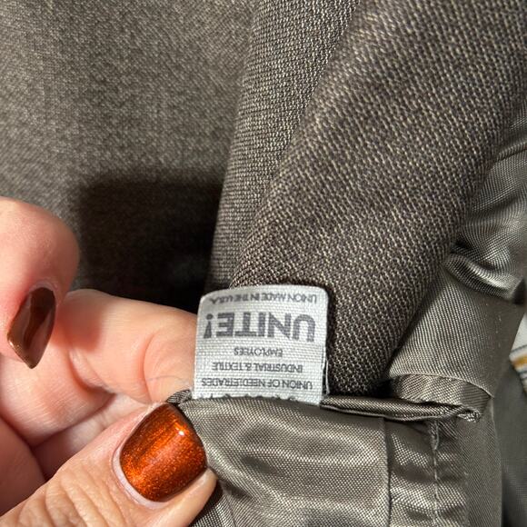 Men’s 48R Italian Wool Blazer Fabric by Loro Piana, Brown Classic Sport Coat - Picture 8 of 9